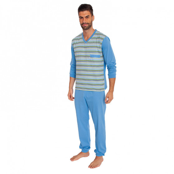Piżama męska Foltýn ponadwymiarowy niebieska (FPDN1)