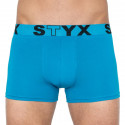 Bokserki męskie Styx sportowe elastyczne oversize jasnoniebieskie (R969)