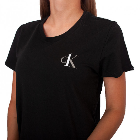 Damska koszula nocna CK ONE czarna (QS6358E-001)