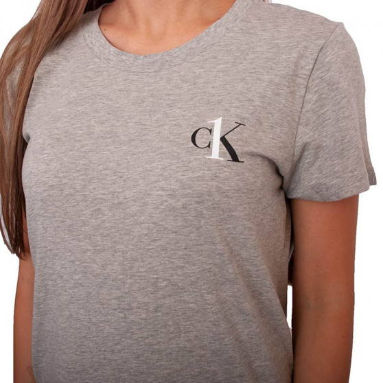 Damska koszula nocna CK ONE w kolorze szarym (QS6358E-020)