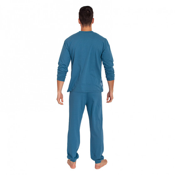 Piżama męska Foltýn oversize niebieska (FPDN3)