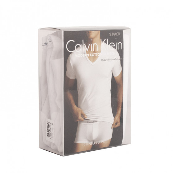 2PACK t-shirt męski Calvin Klein biały (NB1089A-100)