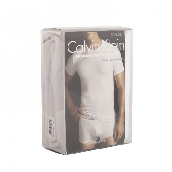 2PACK t-shirt męski Calvin Klein biały (NB1088A-100)