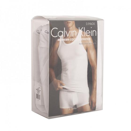 2PACK podkoszulek męski Calvin Klein biały (NB1099A-100)