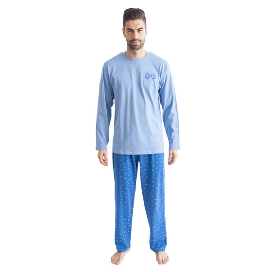 Piżama męska Gino jasnoniebieski (79089)