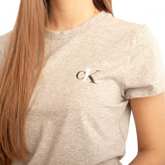 T-shirt damski Calvin Klein szary (QS6356E-020)
