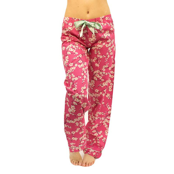 Damskie spodnie do spania Molvy różowy (KT-006)