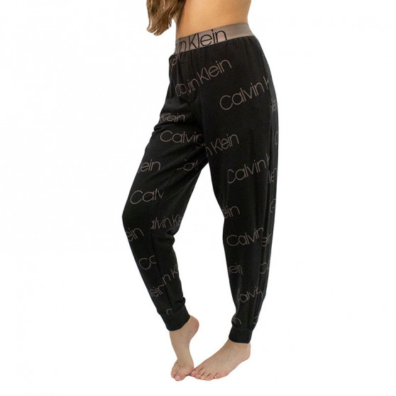 Damskie spodnie do spania Calvin Klein czarne (QS6510E-96Y)