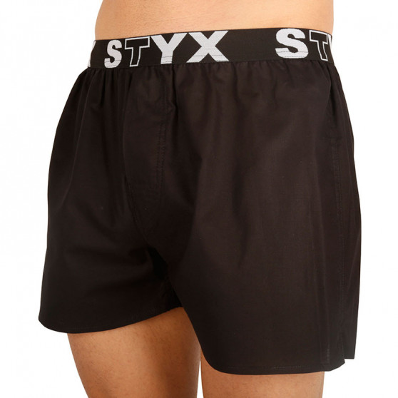 Bokserki męskie Styx sportowe elastyczne czarne (B960)