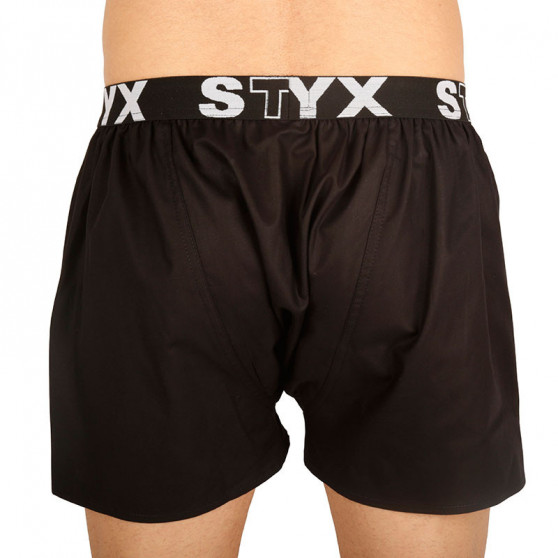 Spodenki męskie Styx sportowe elastyczne czarne (B960)