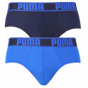 2PACK slipy męskie Puma sportowe niebieskie (671021001 003)