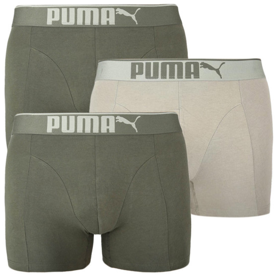 3PACK bokserki męskie Puma khaki (100000896 006)