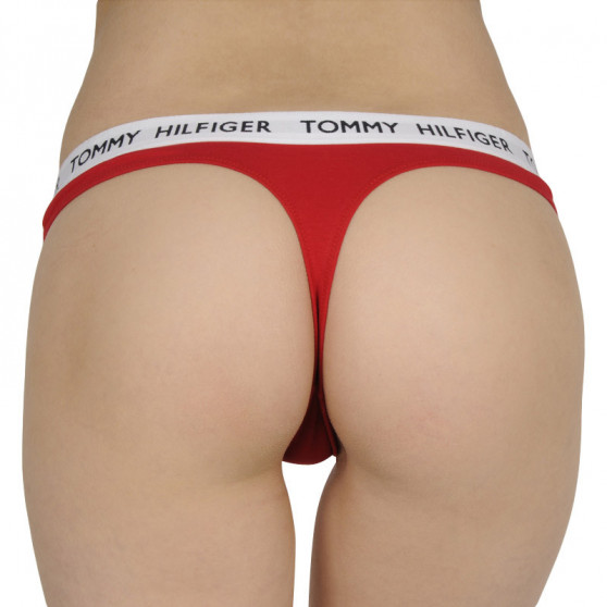 Stringi damskie Tommy Hilfiger czerwone (UW0UW02198 XCN)