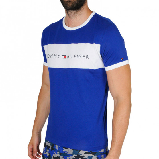 T-shirt męski Tommy Hilfiger niebieski (UM0UM01170 C86)