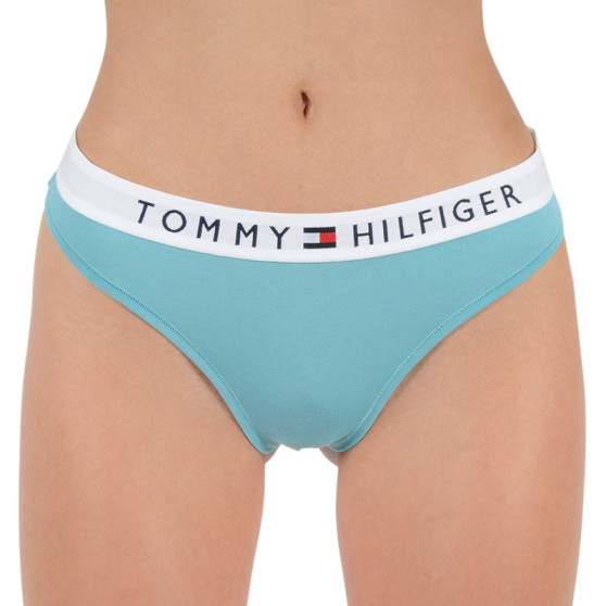 Stringi damskie Tommy Hilfiger niebieski (UW0UW01555 MSK)