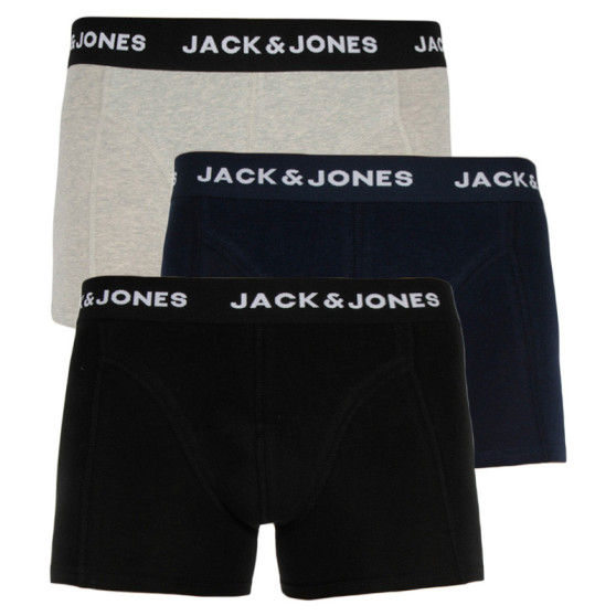 3PACK bokserki męskie Jack and Jones wielokolorowe (12160750)