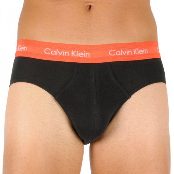 3PACK slipy męskie Calvin Klein czarny (U2661G-WHD)