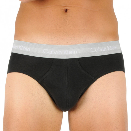 3PACK slipy męskie Calvin Klein czarny (U2661G-WHD)