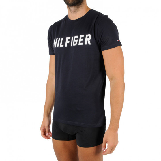 T-shirt męski Tommy Hilfiger niebieski (UM0UM02011 DW5)
