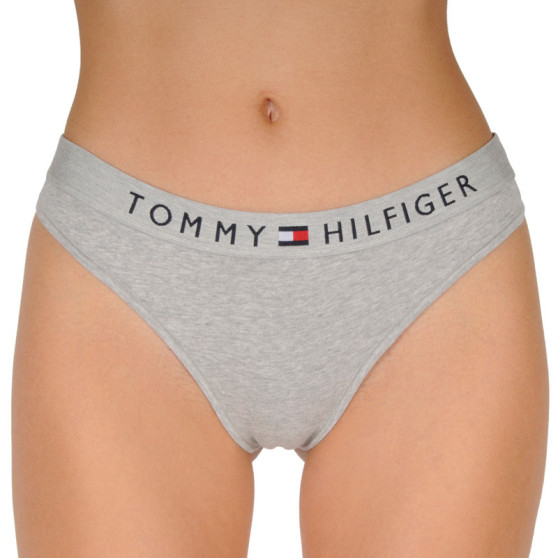 Stringi damskie Tommy Hilfiger szare (UW0UW01555 004)