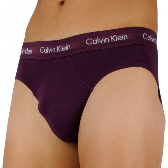 3PACK slipy męskie Calvin Klein wielokolorowe (U2661G-WHF)