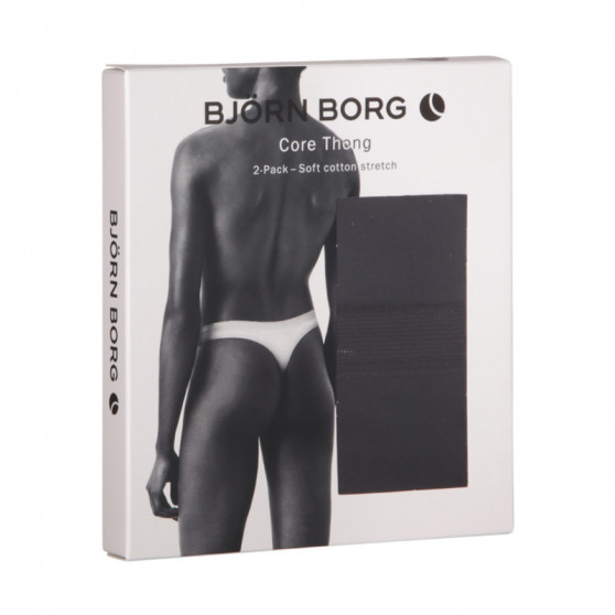 2PACK stringi damskie Bjorn Borg czarny (10000162-MP001)