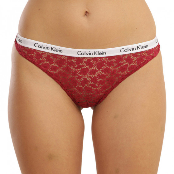 3PACK Damskie figi brazylijskie Calvin Klein wielokolorowe (QD3925E-W5G)
