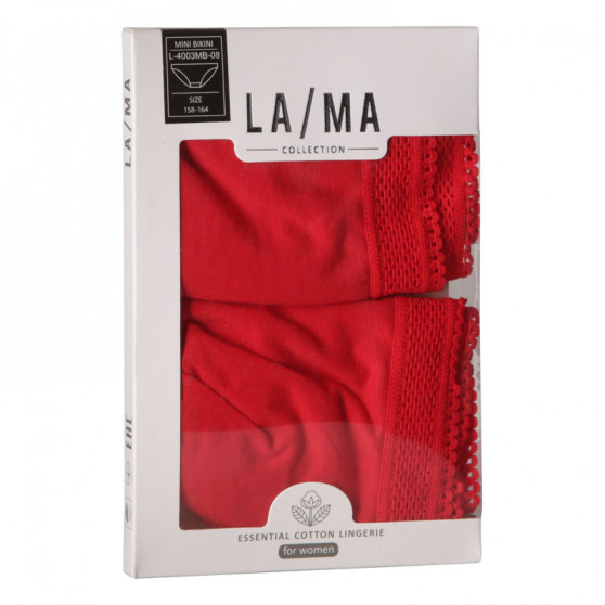 2PACK majtki damskie Lama czerwony (L-4003 MB-08)
