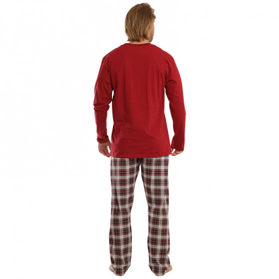 Piżama męska Gino ponadwymiarowy czerwona (79111)