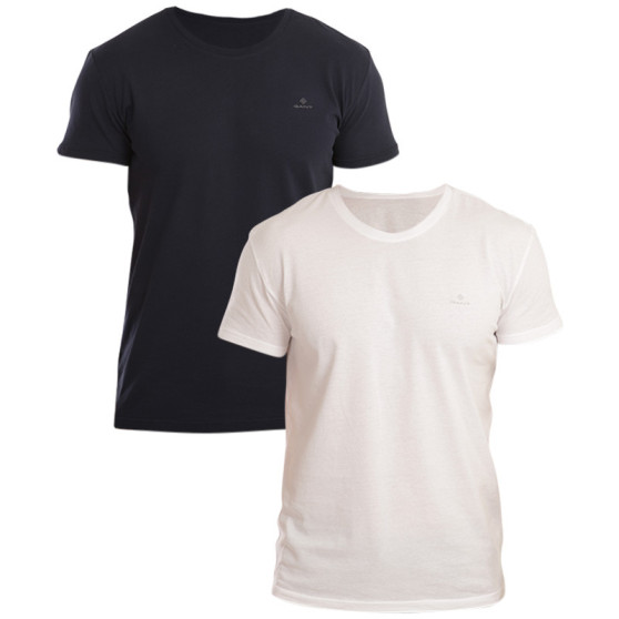 2PACK koszulka męska Gant niebiesko-biała (901002108-109)