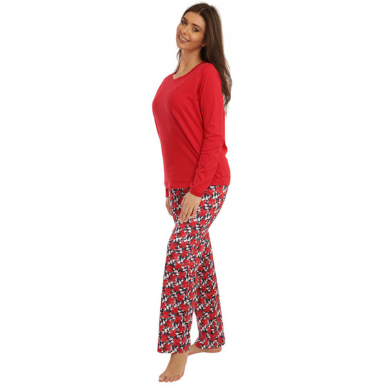 Piżama damska Tommy Hilfiger czerwona (UW0UW03494 0WI)