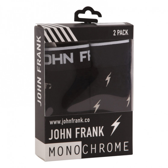 2PACK bokserki męskie John Frank czarny (JF2BMC08)