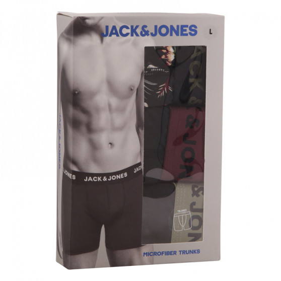 3PACK bokserki męskie Jack and Jones wielokolorowe (12194284 - black)