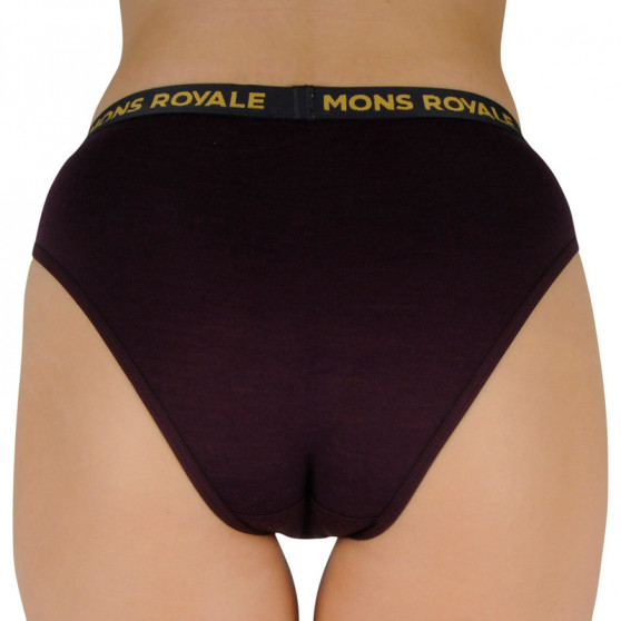 Majtki damskie Mons Royale merino burgundy (100044-1169-648)