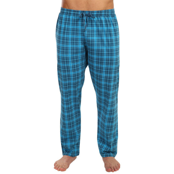 Męskie spodnie do spania Gino niebieski (79117)