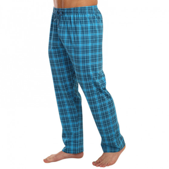 Męskie spodnie do spania Gino niebieski (79117)