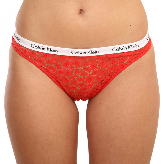 3PACK Damskie figi brazylijskie Calvin Klein wielokolorowe (QD3925E-W5F)