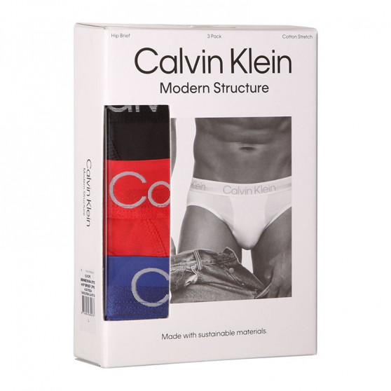 3PACK slipy męskie Calvin Klein wielokolorowe (NB2969A-XYE)