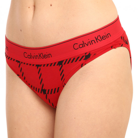 Majtki damskie Calvin Klein czerwony (QF6862E-VGM)