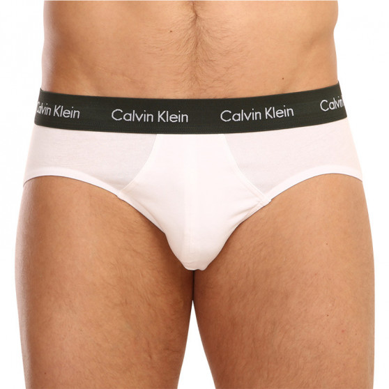 3PACK slipy męskie Calvin Klein biały (U2661G-1TS)