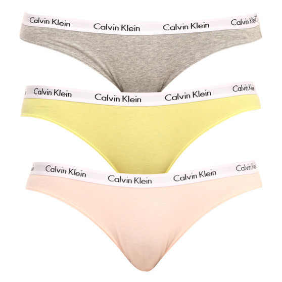 3PACK majtki damskie Calvin Klein wielokolorowe (QD3588E-13X)