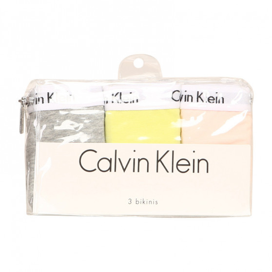 3PACK majtki damskie Calvin Klein wielokolorowe (QD3588E-13X)