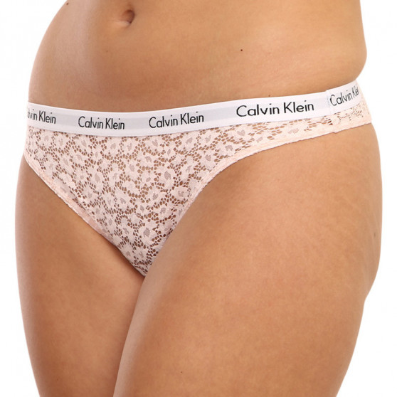 3PACK Damskie figi brazylijskie Calvin Klein wielokolorowe (QD3925E-24X)