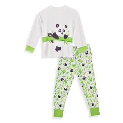 Wesoła piżama dziecięca Dedoles Panda i bambus (D-K-SW-KP-C-C-1443)