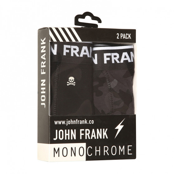2PACK bokserki męskie John Frank czarny (JF2BMC07)