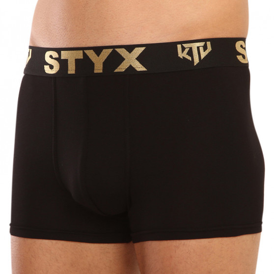 3PACK bokserki męskie Styx / KTV sportowe elastyczne czarne (GTCGTZKGTCL960)