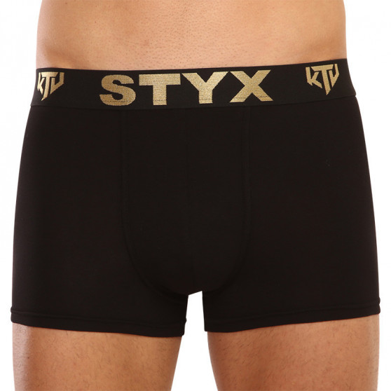 3PACK bokserki męskie Styx / KTV sportowe elastyczne czarne (GTCGTZKGTCL960)