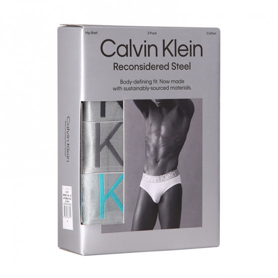 3PACK slipy męskie Calvin Klein wielokolorowe (NB3129A-13C)