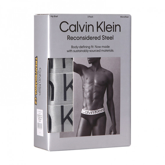3PACK slipy męskie Calvin Klein czarny (NB3073A-7V1)