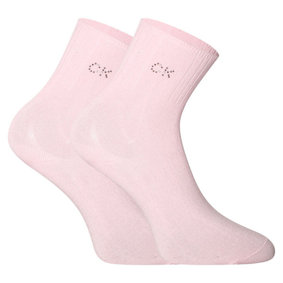 Skarpety damskie Calvin Klein różowe (701218781 003)